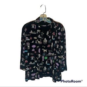 Vintage Softwear by Mark Singer 2 piece blouse set size medium new with tags